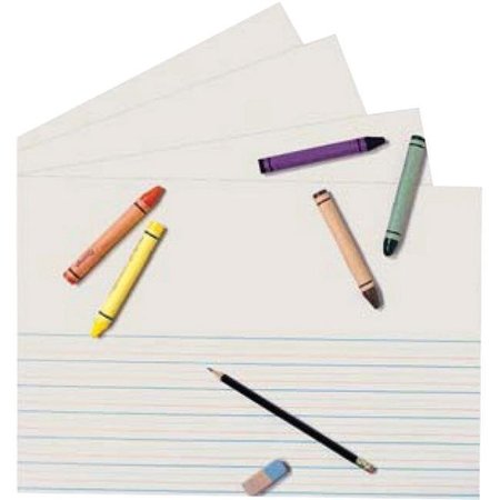 PEN2PAPER Red & Blue Storybook Paper; 0.62 in. Ruled Long Way - 18 x 12 in. - 250 Sheets PE927959